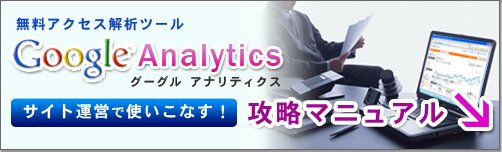 Googleアナリティクス（Google Analytics）攻略マニュアル